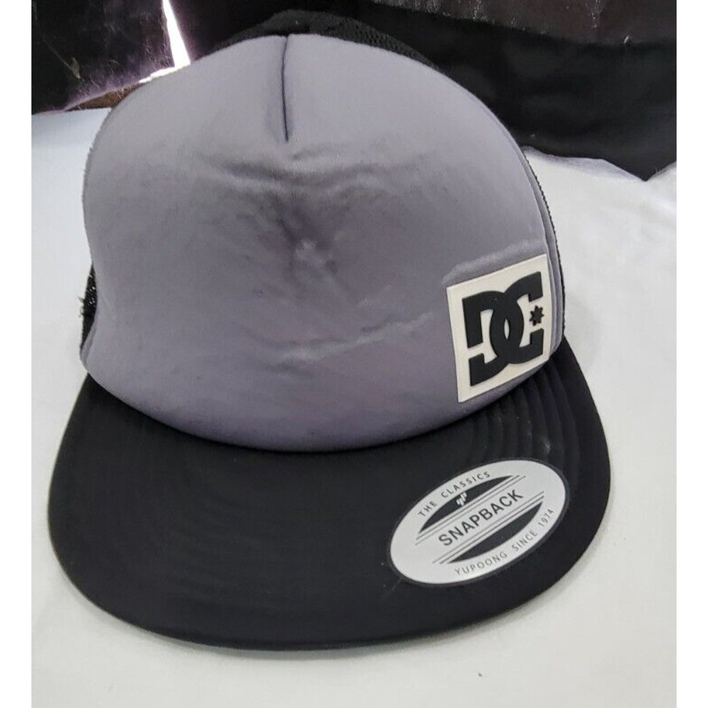 DC Shoes Blanderson OSFM Black Gray Trucker Mesh Adjustable Snapback Classic Hat